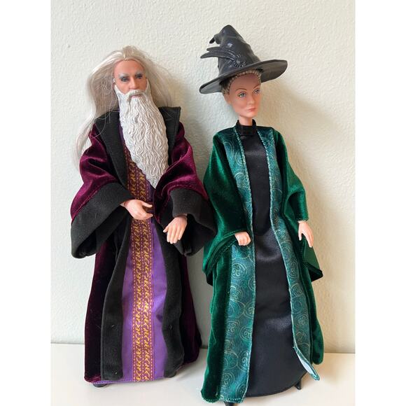 Wizarding World Harry Potter Albus Dumbledore and Minerva McGonagall Doll Toy - Picture 1 of 9